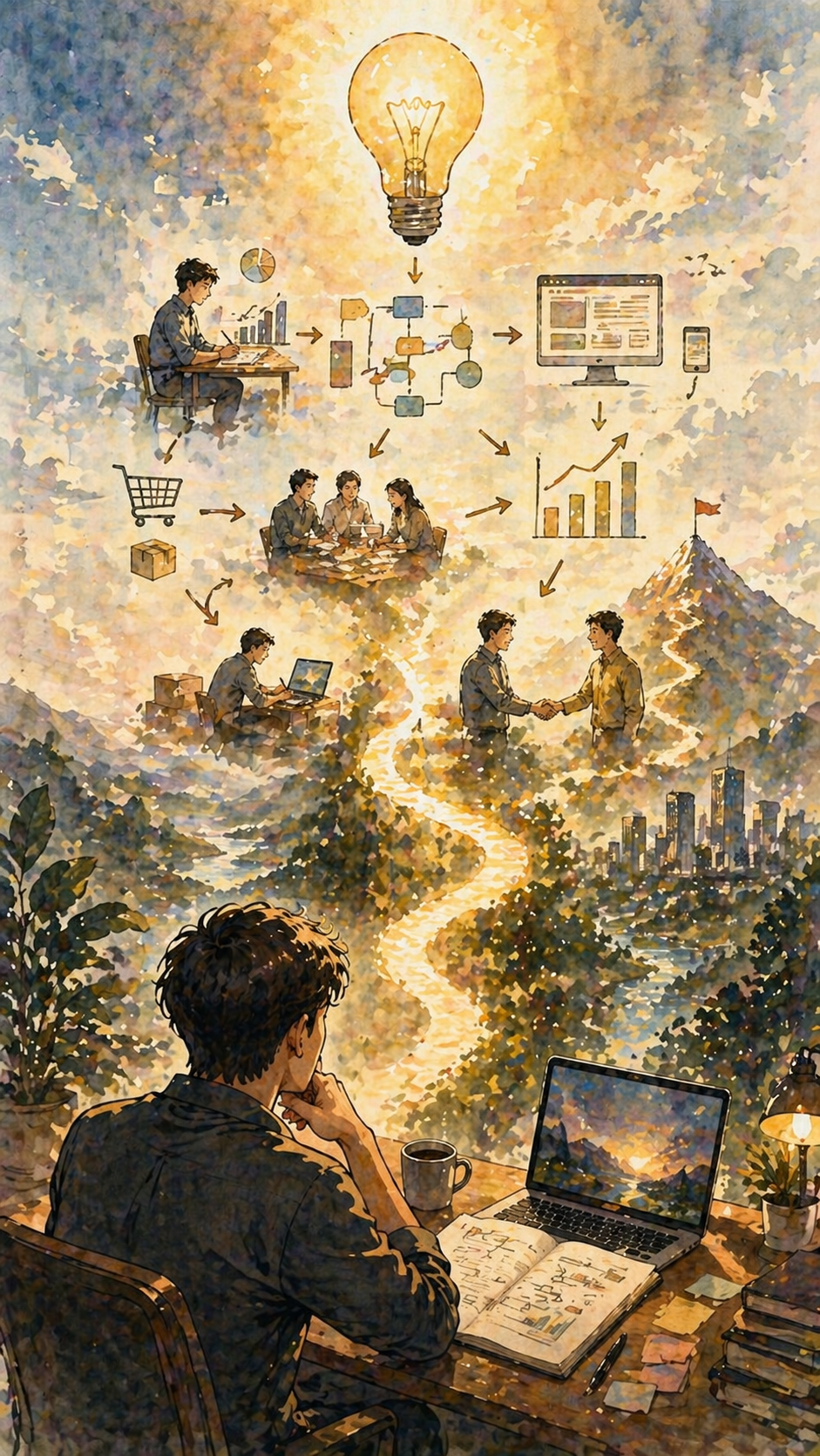 電商網站接案重點示意圖